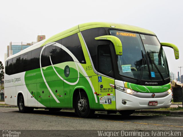 Expresso Princesa dos Campos 6155 na cidade de Curitiba, Paraná, Brasil, por Wagner Domingos Ivanesken. Número da foto: #5236029.