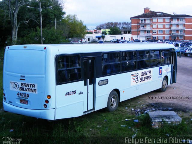 Empresa de Transportes Santa Silvana 41035 na cidade de Pelotas, Rio Grande do Sul, Brasil, por Felipe Ferreira Ribeiro. Número da foto: #5238677.