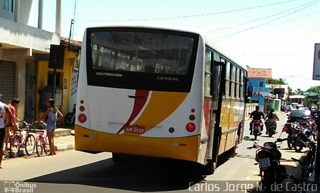 Ônibus Particulares JUR2533 na cidade de Salvaterra, Pará, Brasil, por Carlos Jorge N.  de Castro. Número da foto: #5240577.