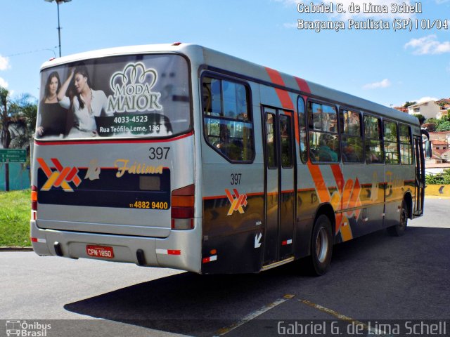 Nossa Senhora de Fátima Auto Ônibus 397 na cidade de Bragança Paulista, São Paulo, Brasil, por Gabriel Giacomin de Lima. Número da foto: #5172356.