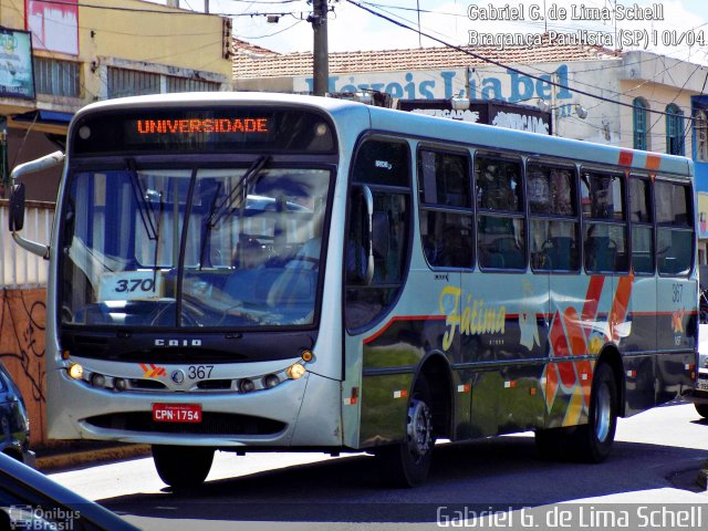 Nossa Senhora de Fátima Auto Ônibus 367 na cidade de Bragança Paulista, São Paulo, Brasil, por Gabriel Giacomin de Lima. Número da foto: #5172353.