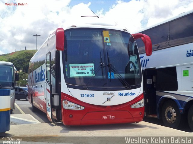 Empresa Reunidas Paulista de Transportes 134603 na cidade de Aparecida, São Paulo, Brasil, por Weslley Kelvin Batista. ID da foto: 5171587.