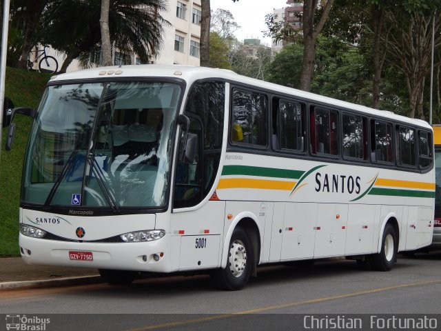 Viação Santos 5001 na cidade de Viçosa, Minas Gerais, Brasil, por Christian  Fortunato. ID da foto: 5172684.