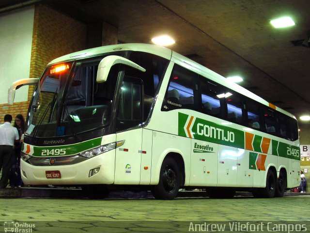 Empresa Gontijo de Transportes 21495 na cidade de Belo Horizonte, Minas Gerais, Brasil, por Andrew Campos. ID da foto: 5172255.