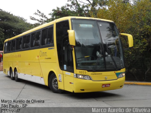 Viação Itapemirim 9025 na cidade de São Paulo, São Paulo, Brasil, por Marco Aurélio de Oliveira. ID da foto: 5173722.