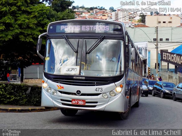 Nossa Senhora de Fátima Auto Ônibus 473 na cidade de Bragança Paulista, São Paulo, Brasil, por Gabriel Giacomin de Lima. ID da foto: 5174246.