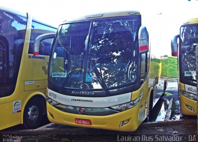 Viação Itapemirim 60755 na cidade de Salvador, Bahia, Brasil, por Mairan Santos. ID da foto: 5173889.