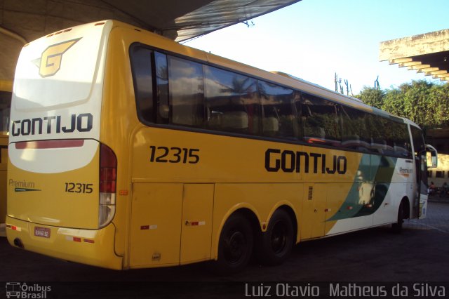 Empresa Gontijo de Transportes 12315 na cidade de Belo Horizonte, Minas Gerais, Brasil, por Luiz Otavio Matheus da Silva. ID da foto: 5174515.