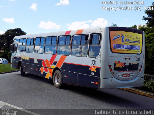 Nossa Senhora de Fátima Auto Ônibus 331 na cidade de Bragança Paulista, São Paulo, Brasil, por Gabriel Giacomin de Lima. Número da foto: #5177237.