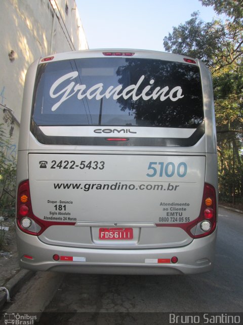 Grandino Transportes 5100 na cidade de Taboão da Serra, São Paulo, Brasil, por Bruno Santino. Número da foto: #5176524.