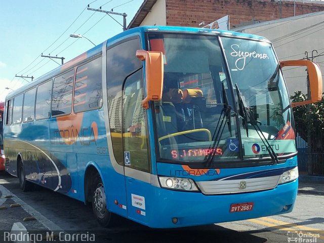 Litorânea Transportes Coletivos 5087 na cidade de São José dos Campos, São Paulo, Brasil, por Felipe Alves. Número da foto: #5177992.