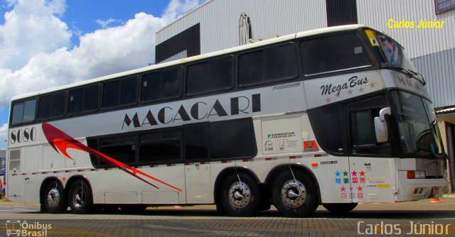 Auto Ônibus Macacari 8080 na cidade de Goiânia, Goiás, Brasil, por Carlos Júnior. ID da foto: 5177287.