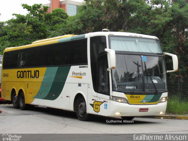 Empresa Gontijo de Transportes 11540 na cidade de São Paulo, São Paulo, Brasil, por Guilherme Alisson. ID da foto: 5177755.