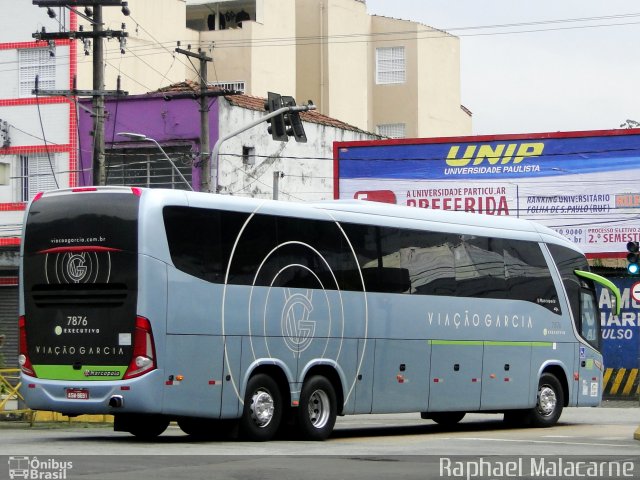 Viação Garcia 7876 na cidade de Santos, São Paulo, Brasil, por Raphael Malacarne. Número da foto: #5179693.