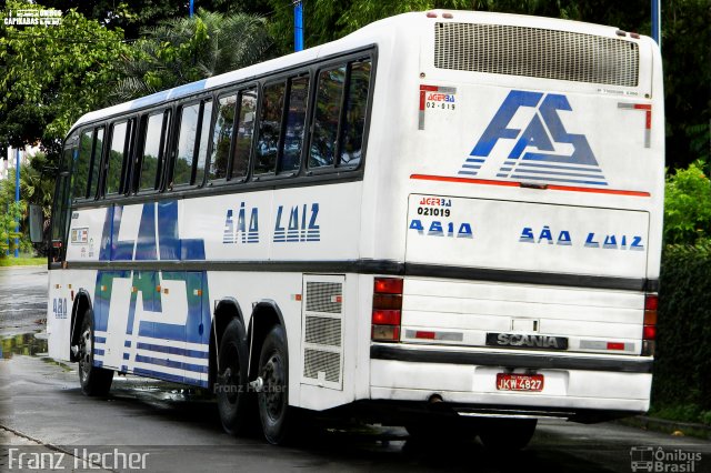 Empresa de Transportes São Luiz 4610 na cidade de Salvador, Bahia, Brasil, por Franz Hecher. Número da foto: #5181076.
