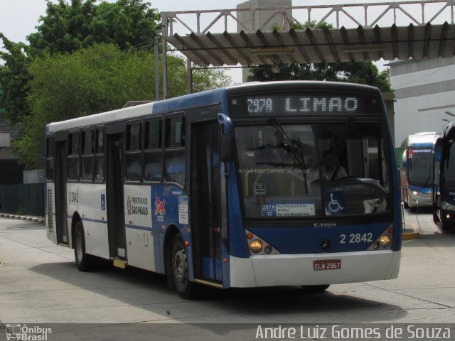 Sambaíba Transportes Urbanos 2 2842 na cidade de São Paulo, São Paulo, Brasil, por André Luiz Gomes de Souza. ID da foto: 5181991.