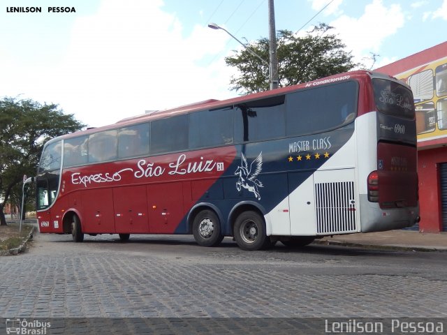 Expresso São Luiz 6960 na cidade de Caruaru, Pernambuco, Brasil, por Lenilson da Silva Pessoa. ID da foto: 5181666.