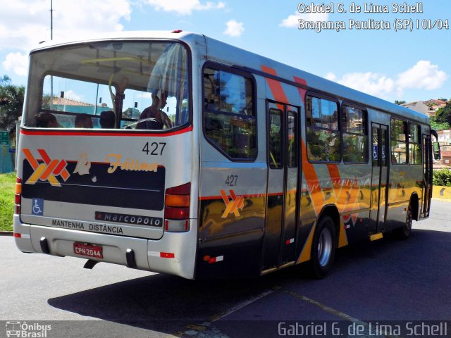 Nossa Senhora de Fátima Auto Ônibus 427 na cidade de Bragança Paulista, São Paulo, Brasil, por Gabriel Giacomin de Lima. ID da foto: 5180732.