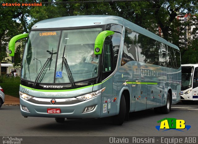 Viação Garcia 7246 na cidade de Sorocaba, São Paulo, Brasil, por Otavio Rossini. ID da foto: 5180204.