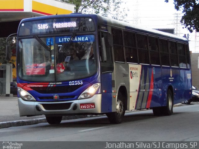 Litorânea Transportes Coletivos 82553 na cidade de São José dos Campos, São Paulo, Brasil, por Jonathan Silva. ID da foto: 5183048.