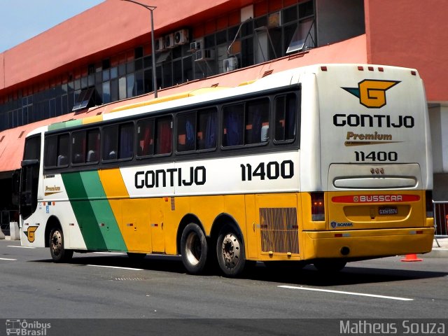 Empresa Gontijo de Transportes 11400 na cidade de Rio de Janeiro, Rio de Janeiro, Brasil, por Matheus Souza. ID da foto: 5184839.