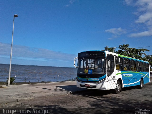 Viação Ponte Coberta RJ 190.092 na cidade de Rio de Janeiro, Rio de Janeiro, Brasil, por Jorge Lucas Araújo. Número da foto: #5184774.