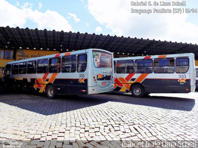 Nossa Senhora de Fátima Auto Ônibus 355 na cidade de Bragança Paulista, São Paulo, Brasil, por Gabriel Giacomin de Lima. Número da foto: #5183881.