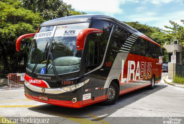 Lirabus 12081 na cidade de São Paulo, São Paulo, Brasil, por Oscar Rodriguez . Número da foto: #5184895.