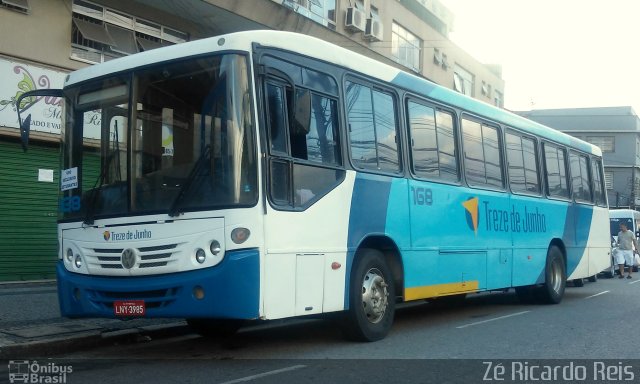 Viação Treze de Junho 168 na cidade de Petrópolis, Rio de Janeiro, Brasil, por Zé Ricardo Reis. ID da foto: 5241853.