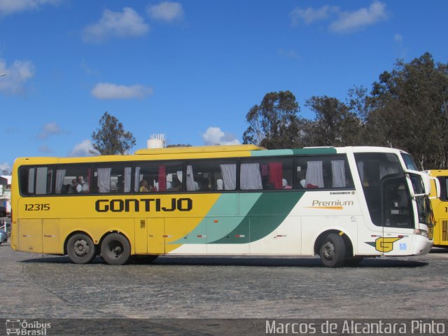 Empresa Gontijo de Transportes 12315 na cidade de Perdões, Minas Gerais, Brasil, por Marcos de Alcantara Pinto. ID da foto: 5241328.