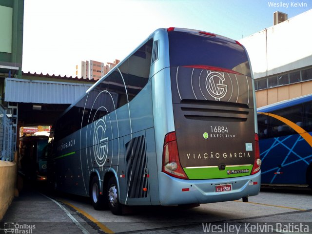 Viação Garcia 16884 na cidade de Sorocaba, São Paulo, Brasil, por Weslley Kelvin Batista. ID da foto: 5242619.