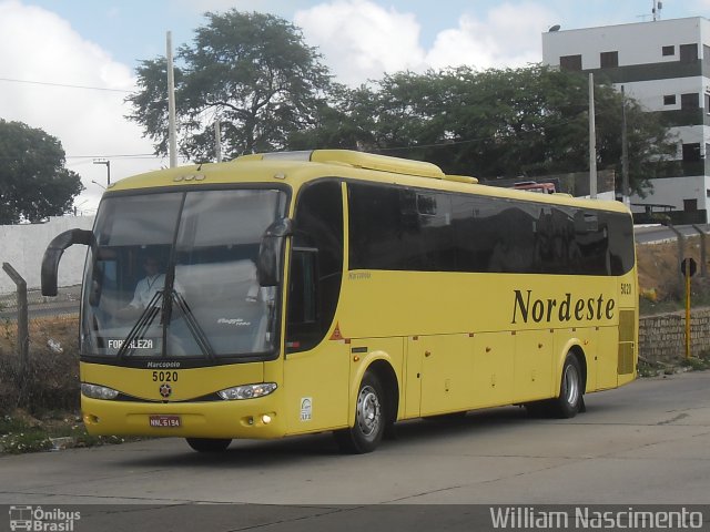 Viação Nordeste 5020 na cidade de Natal, Rio Grande do Norte, Brasil, por William Nascimento. ID da foto: 5242678.