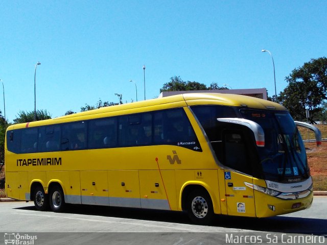 Viação Itapemirim 60781 na cidade de Brasília, Distrito Federal, Brasil, por Marcos Sá Carneiro. ID da foto: 5243123.