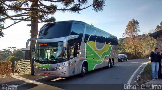 Brasil Sul Linhas Rodoviárias 2612 na cidade de Gramado, Rio Grande do Sul, Brasil, por Edson C.   Lima. ID da foto: 5241461.