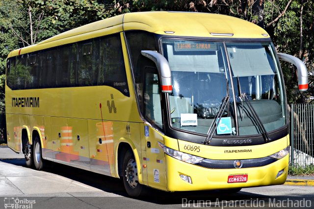 Viação Itapemirim 60695 na cidade de São Paulo, São Paulo, Brasil, por Bruno Aparecido Machado. ID da foto: 5241918.