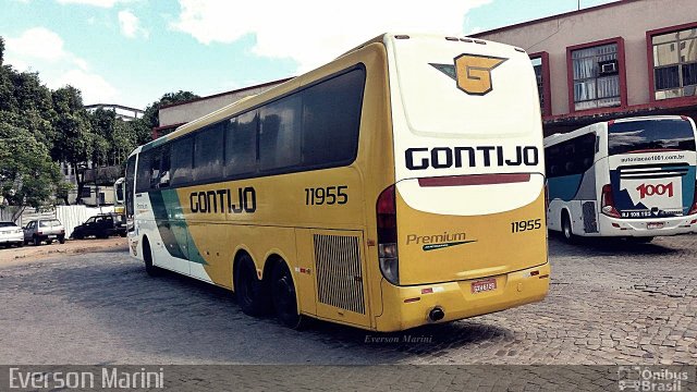 Empresa Gontijo de Transportes 11955 na cidade de Governador Valadares, Minas Gerais, Brasil, por Everson Marini. ID da foto: 5263430.