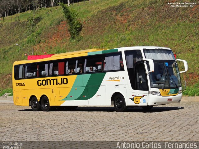 Empresa Gontijo de Transportes 12065 na cidade de João Monlevade, Minas Gerais, Brasil, por Antonio Carlos Fernandes. ID da foto: 5263847.