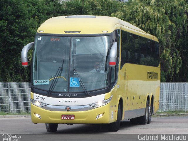 Viação Itapemirim 60799 na cidade de Curitiba, Paraná, Brasil, por Gabriel Machado. ID da foto: 5263968.