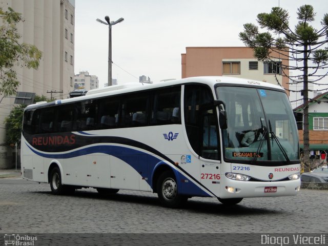Reunidas Transportes Coletivos 27216 na cidade de Caxias do Sul, Rio Grande do Sul, Brasil, por Diogo Viec. Número da foto: #5265272.