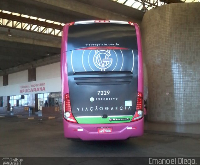 Viação Garcia 7229 na cidade de Apucarana, Paraná, Brasil, por Emanoel Diego.. Número da foto: #5264111.