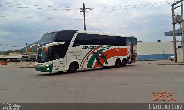 Empresa de Transportes Andorinha 6265 na cidade de Corumbá, Mato Grosso do Sul, Brasil, por Claudio Luiz. ID da foto: 5265154.