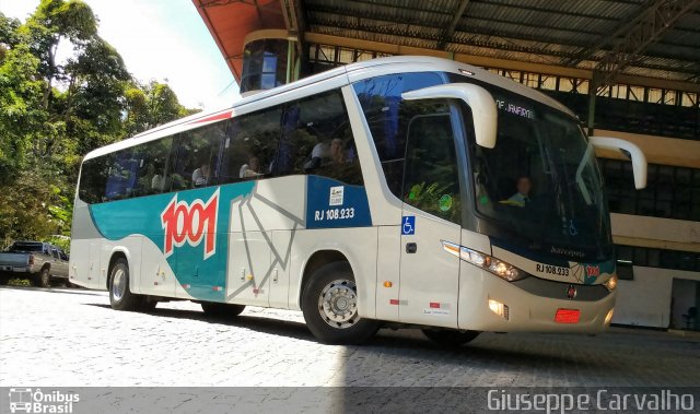 Auto Viação 1001 RJ 108.233 na cidade de Nova Friburgo, Rio de Janeiro, Brasil, por Giuseppe Carvalho. ID da foto: 5264363.