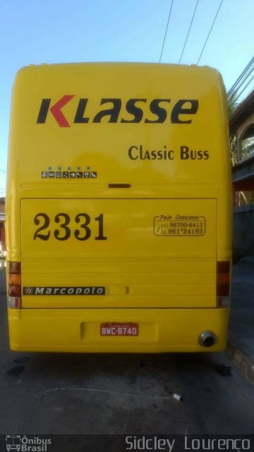 Klasse Turismo 2331 na cidade de Queimados, Rio de Janeiro, Brasil, por Sidcley Lourenço. ID da foto: 5263682.