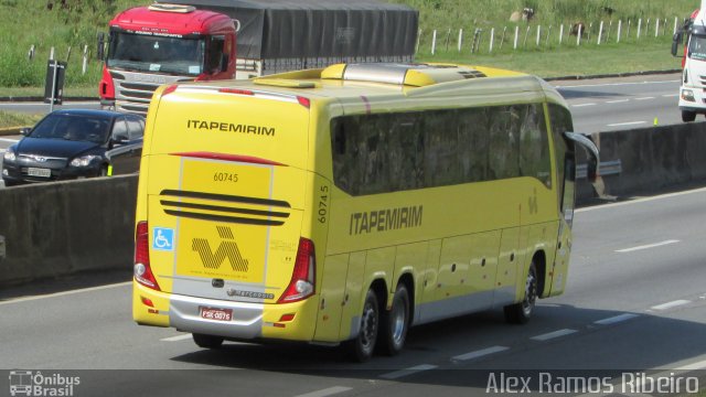 Viação Itapemirim 60745 na cidade de Roseira, São Paulo, Brasil, por Alex Ramos Ribeiro. Número da foto: #5268518.