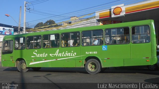 Transportes Santo Antônio RJ 161.183 na cidade de Duque de Caxias, Rio de Janeiro, Brasil, por Luiz Felipe  de Mendonça Nascimento. ID da foto: 5267408.