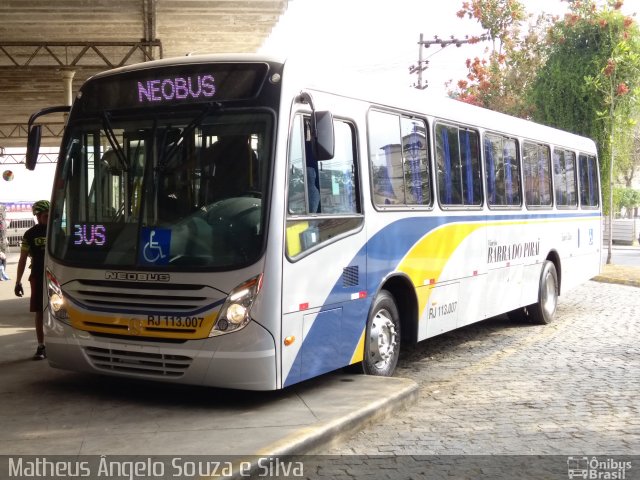Viação Barra do Piraí Turismo RJ 113.007 na cidade de Valença, Rio de Janeiro, Brasil, por Matheus Ângelo Souza e Silva. Número da foto: #5267693.