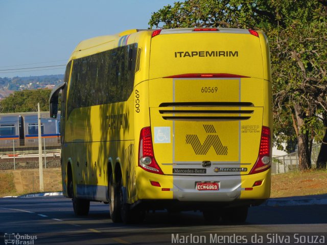 Viação Itapemirim 60569 na cidade de Brasília, Distrito Federal, Brasil, por Marlon Mendes da Silva Souza. Número da foto: #5266560.
