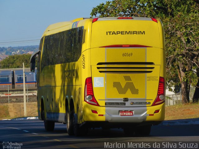 Viação Itapemirim 60569 na cidade de Brasília, Distrito Federal, Brasil, por Marlon Mendes da Silva Souza. ID da foto: 5266560.