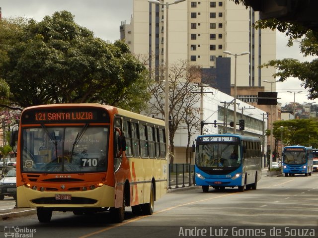 Transporte Urbano São Miguel de Uberlandia 710 na cidade de Juiz de Fora, Minas Gerais, Brasil, por André Luiz Gomes de Souza. Número da foto: #5270528.