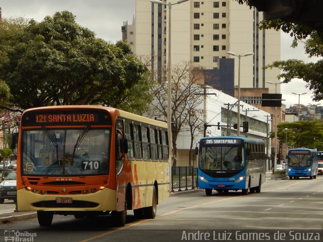 Transporte Urbano São Miguel de Uberlandia 710 na cidade de Juiz de Fora, Minas Gerais, Brasil, por André Luiz Gomes de Souza. ID da foto: 5270528.